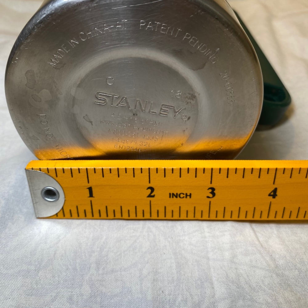 Stanley‎ Classic Vacuum Bottle 1.4 Qt / 1.32L Green Thermos w Handle Cup - Picture 12 of 12